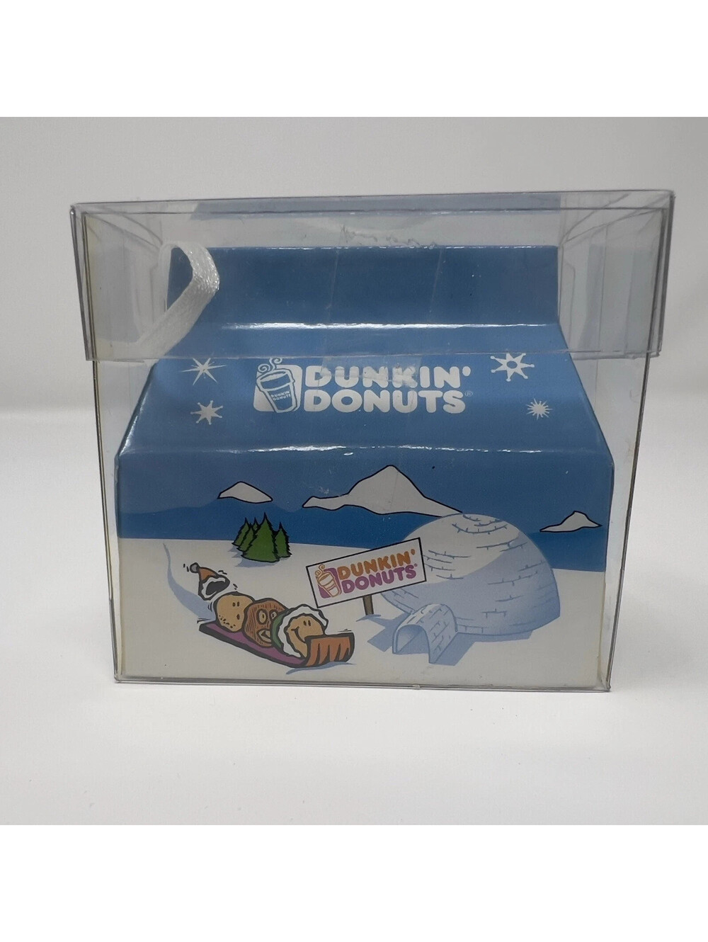 2003 Dunkin Donuts Munchkins Box Christmas Ornament